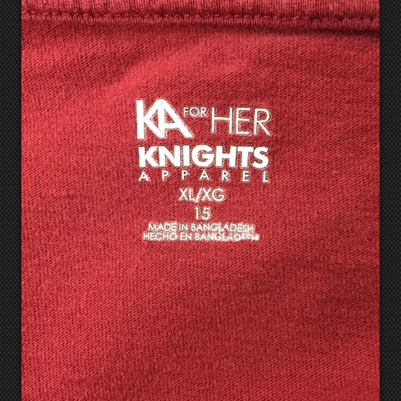 Knights Apparel Tops Knights Apparel Vneck T Shirt Arkansas Size Xl